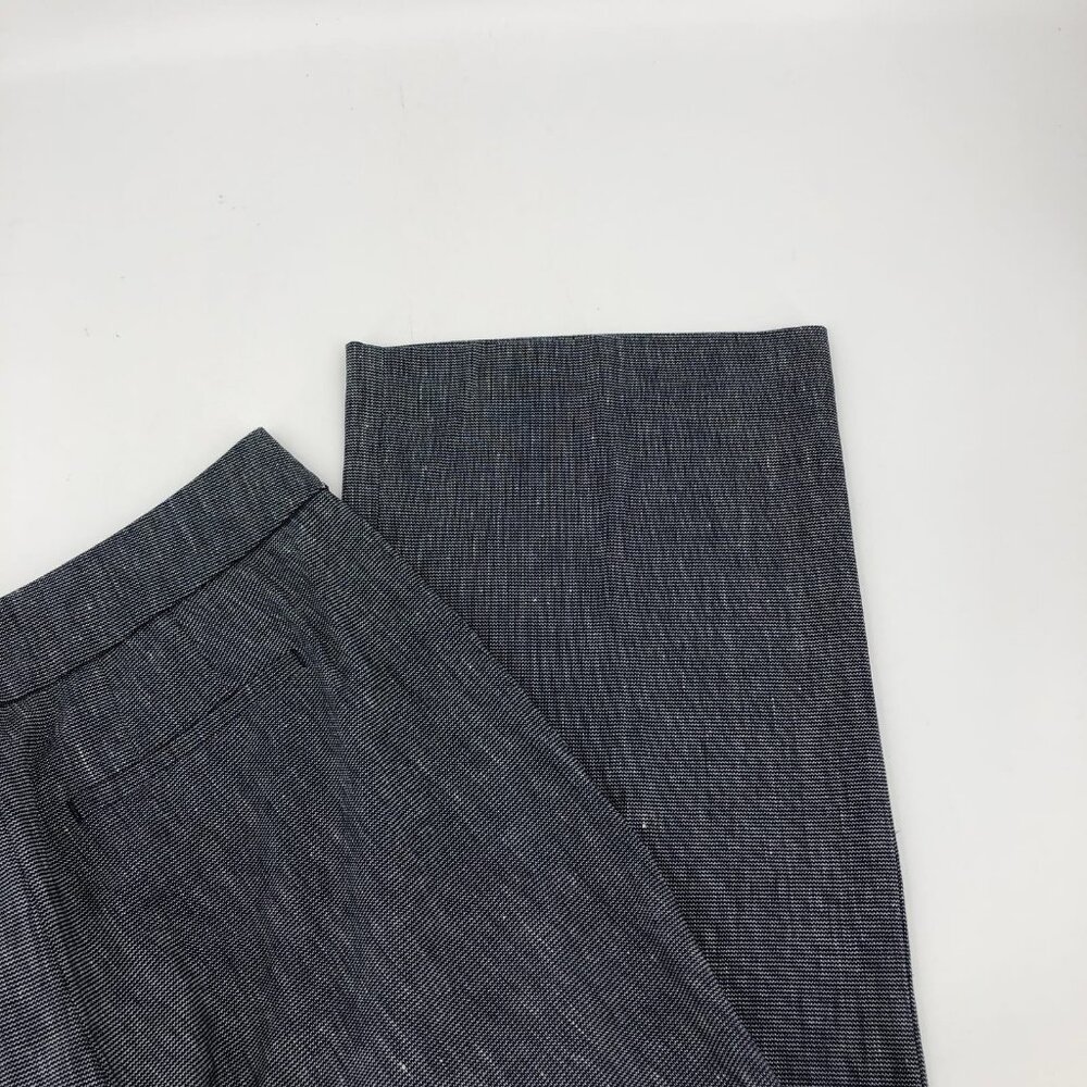 LOFT Blue & White High Rise Wide-Leg Trousers | Size 10 - Picture 4 of 7